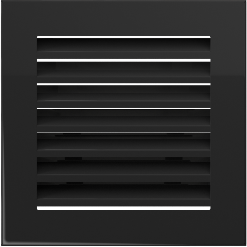 Ventilační mřížka Fresh 17x17 cm - černá
